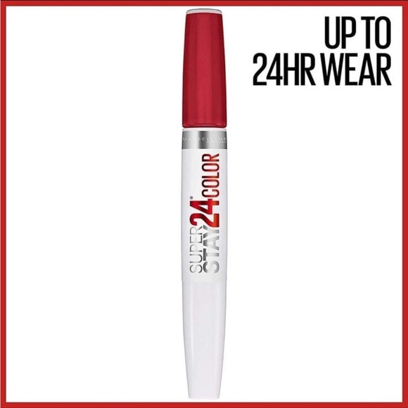 Maybelline Super Stay 24 Color 2-Step Liquid Lipstick 200 Eternal Cherry - Picture 4 of 9